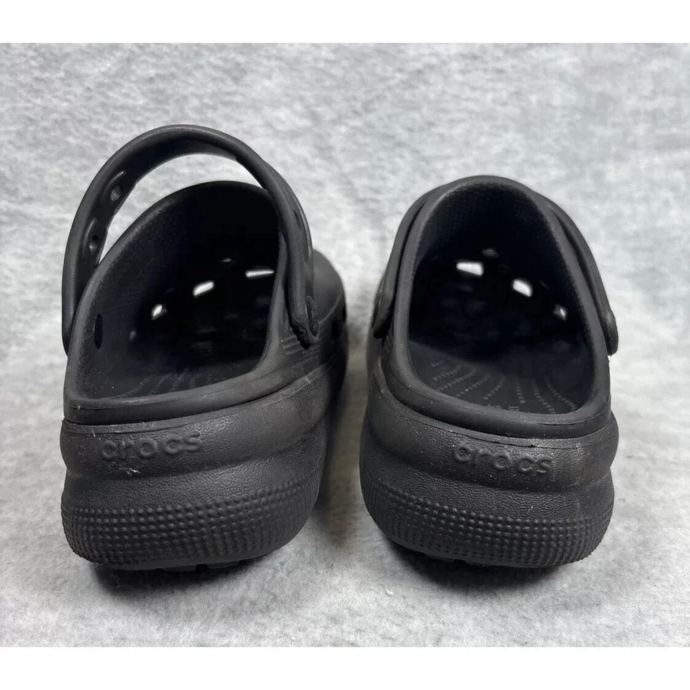 Crocs Mega Crush Clogs Juniors 2 Platform Black Wedge Kids Youth‎ Slip On Iconic